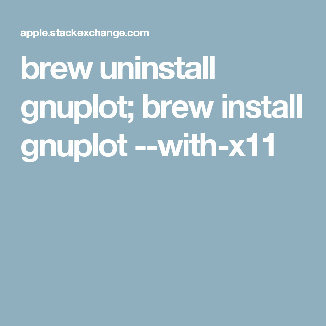 gnuplot for mac install